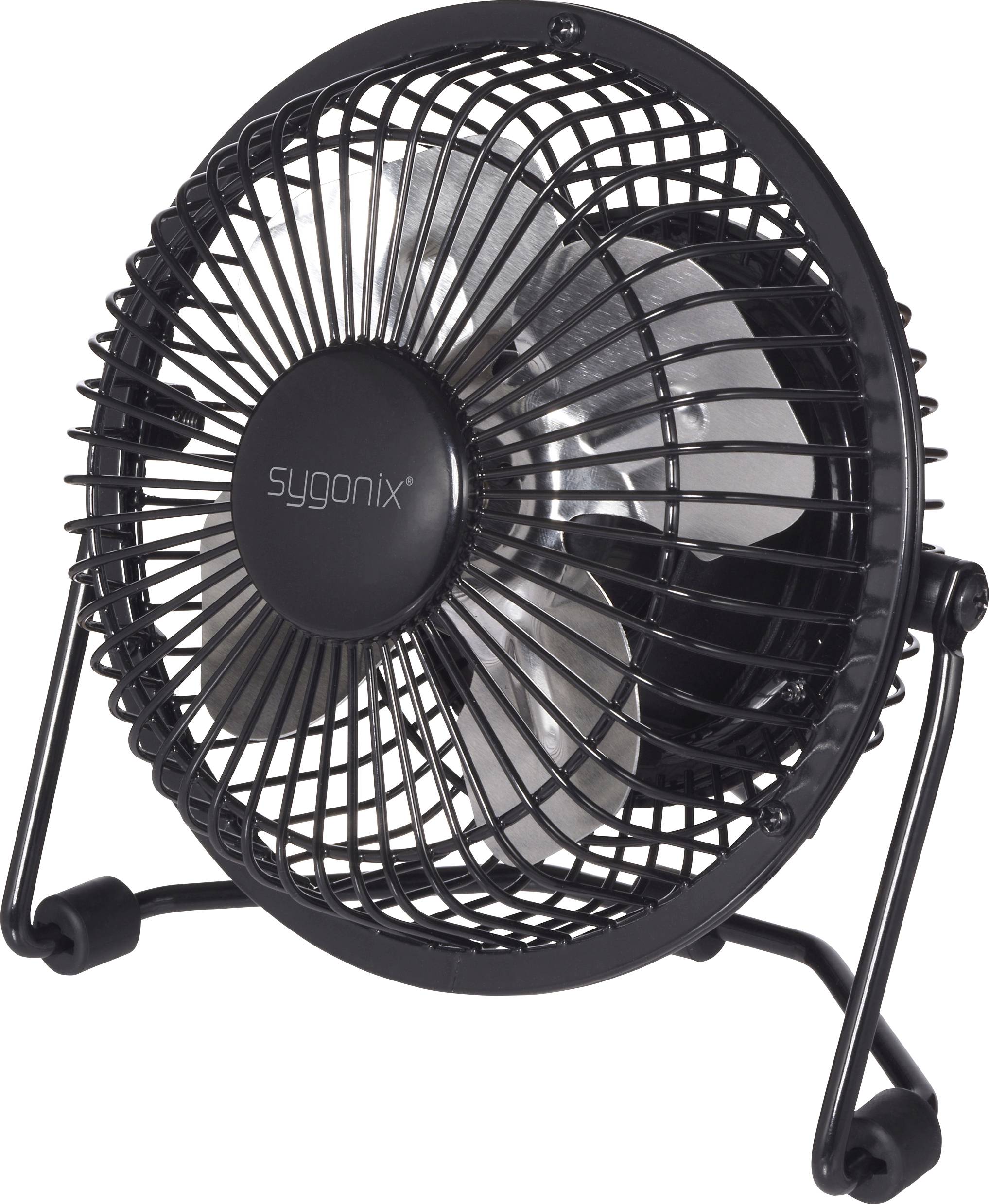 Sygonix Wentylator USB 2.5 W (Ø x W) 145 mm x 150 mm czarny ruch wahadłowy - obrazek 1
