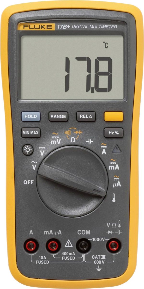 Fluke 17B+/EUR Multimetr cyfrowy CAT III 600 V Wyświetlane liczby: 4000