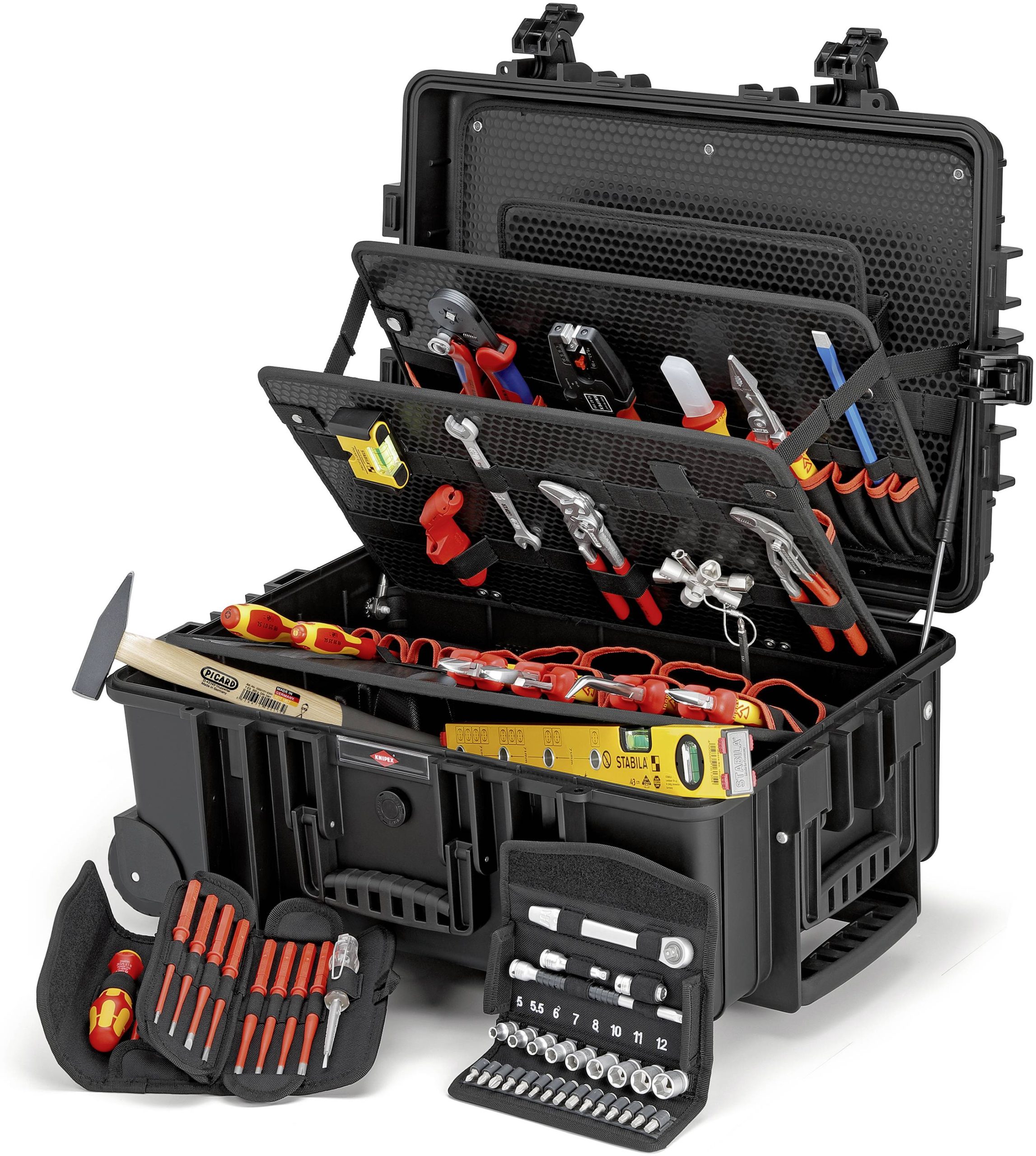 Walizka narzędziowa z wyposażeniem Knipex Robust 45 Elektro 00 21 37 - obrazek 1