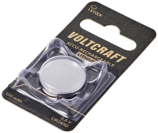 Akumulator guzikowy VOLTCRAFT LIR2450 LIR 2450 litowe 120 mAh 3.6 V 1 szt.
