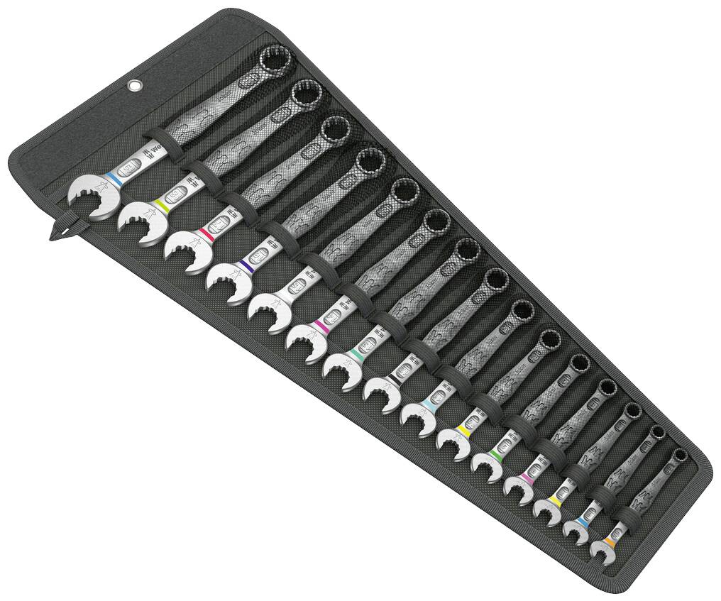 Wera 05020302001 6003 Joker Zestaw kluczy płasko oczkowych Rozmiar klucza (metryczny) (tylko do tytułu) 8 - 90 mm - obrazek 1