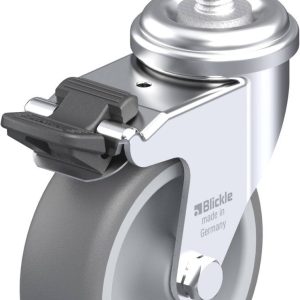 Blickle 307124 LRA-TPA 75G-FI-GS10 Kółko skrętne z hamulcem Średnica koła: 75 mm Maksymalne obciążenie: 75 kg 1 szt.