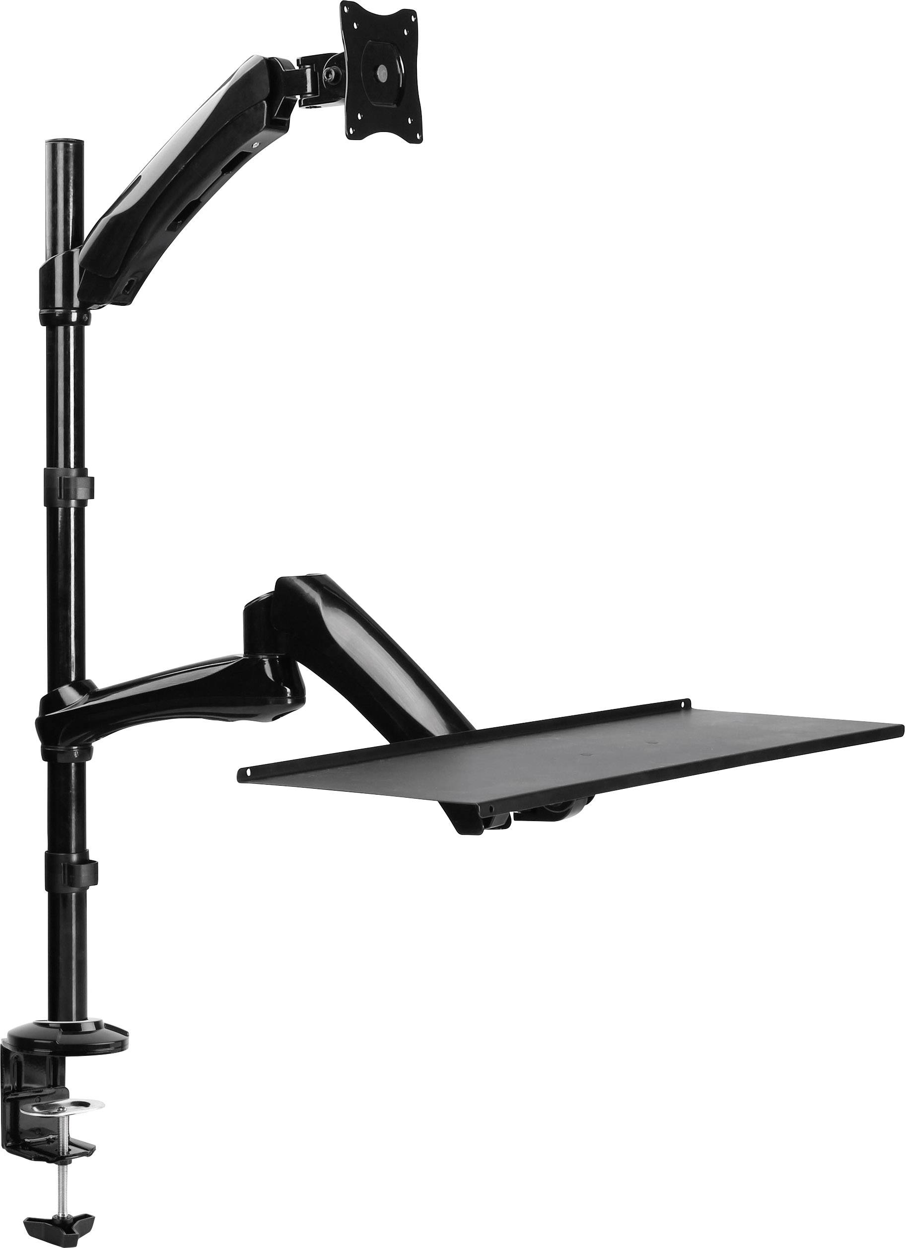 LogiLink Uchwyt do monitora, stołowy BP0030 1 Wyświetlacz 33,0 cm (13") - 68,6 cm (27") czarny z regulowaną wysokością, - obrazek 1