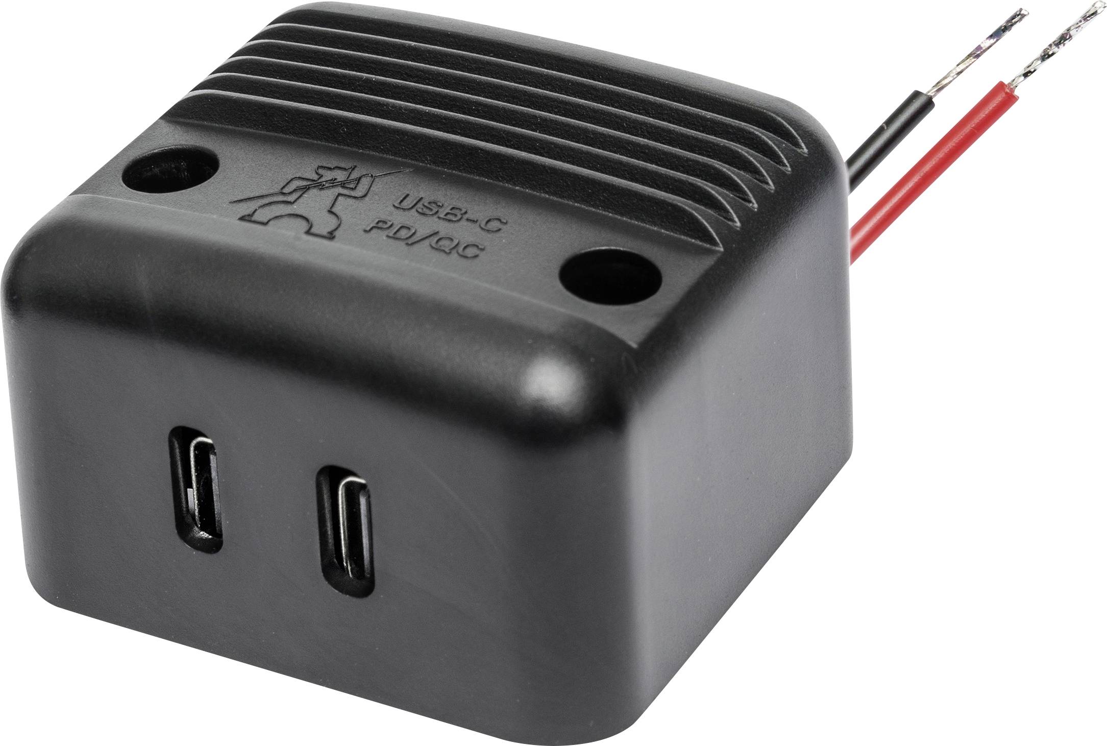 Wbudowane zasilanie USB-C podwójne gniazdo PD/QC maks. 2x 30 W ProCar 12 V, 24 V - obrazek 1