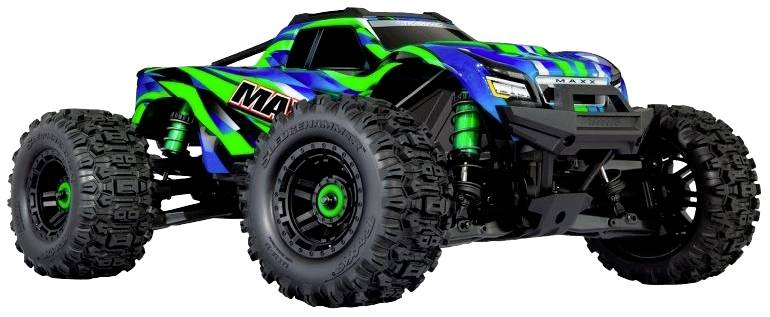 Traxxas MAXX Wide zielony 1:10 Model samochodu RC Monstertruck Napęd na wszystkie koła RtR 2,4 GHz - obrazek 1