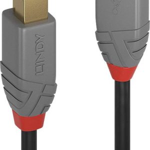 LINDY Kabel USB USB 3.2 Gen1 Złącze męskie USB-A, Złącze męskie USB-B 5.00 m czarny 36744 LINDY Kabel USB USB 3.2 Gen1 Złącze męskie USB-A, Złącze męskie USB-B 5.00 m czarny 36744