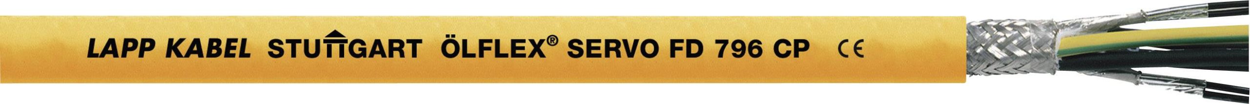 Przewód serwo LAPP ÖLFLEX® SERVO FD 796 CP 27950/1, 4 G 1.5 mm², Produkty w metrach bieżących, pomarańczowy - obrazek 1