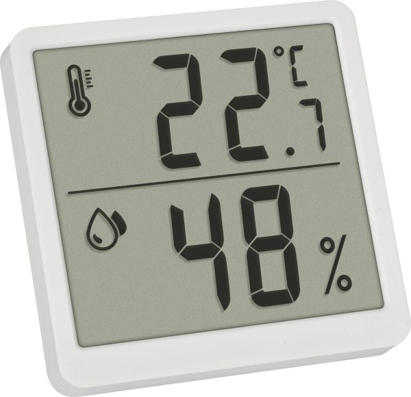 TFA Dostmann Digitales Thermo-Hygrometer Termohigrometr biały 1 szt.