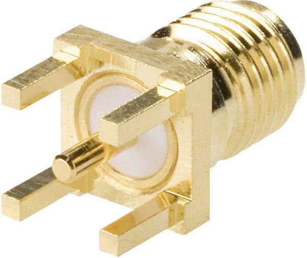złącze żeńskie do wbudowania pionowego 50 Ω Amphenol SMA6251A1-3GT50G-50 1 szt. SMA6251A1-3GT50G-50