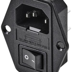 TRU COMPONENTS TC-10088400 Złącze męskie IEC C14 złącze męskie do wbudowania pionowego Łączna ilość styków: 3 10 A czarn TRU COMPONENTS TC-10088400 Złącze męskie IEC C14 złącze męskie do wbudowania pionowego Łączna ilość styków: 3 10 A czarn