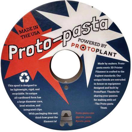 Filament do drukarek 3D PLA magnetyczny Proto-Pasta FEP11705, Średnica filamentu: 1.75 mm, 500 g, szary - obrazek 1