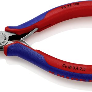 Szczypce boczne Knipex 76 22 125, 125 mm, 63 HRC, dla elektroników i mechaników Szczypce boczne Knipex 76 22 125, 125 mm, 63 HRC, dla elektroników i mechaników