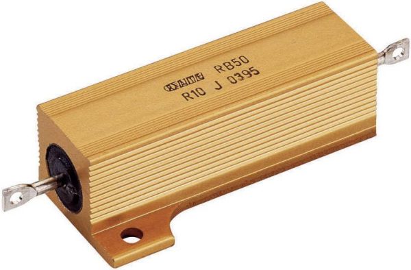 Rezystor drutowy dużej mocy z radiatorem ATE Electronics, 0,82 Ohm, 50 W, 5 %
