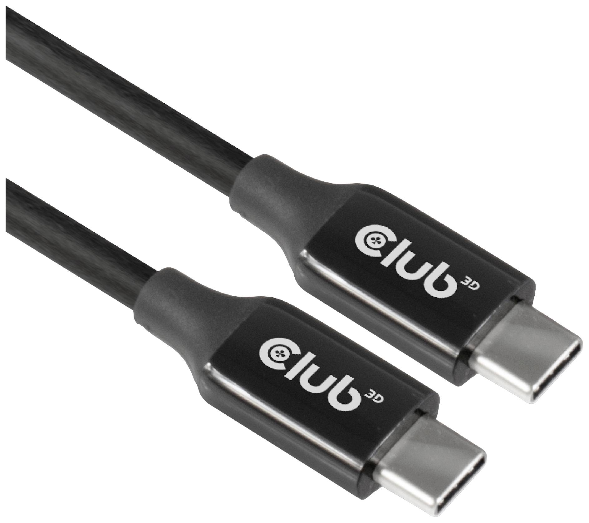 club3D USB-C Kabel Złącze męskie USB-C® 5.00 m czarny CAC-1535 - obrazek 1