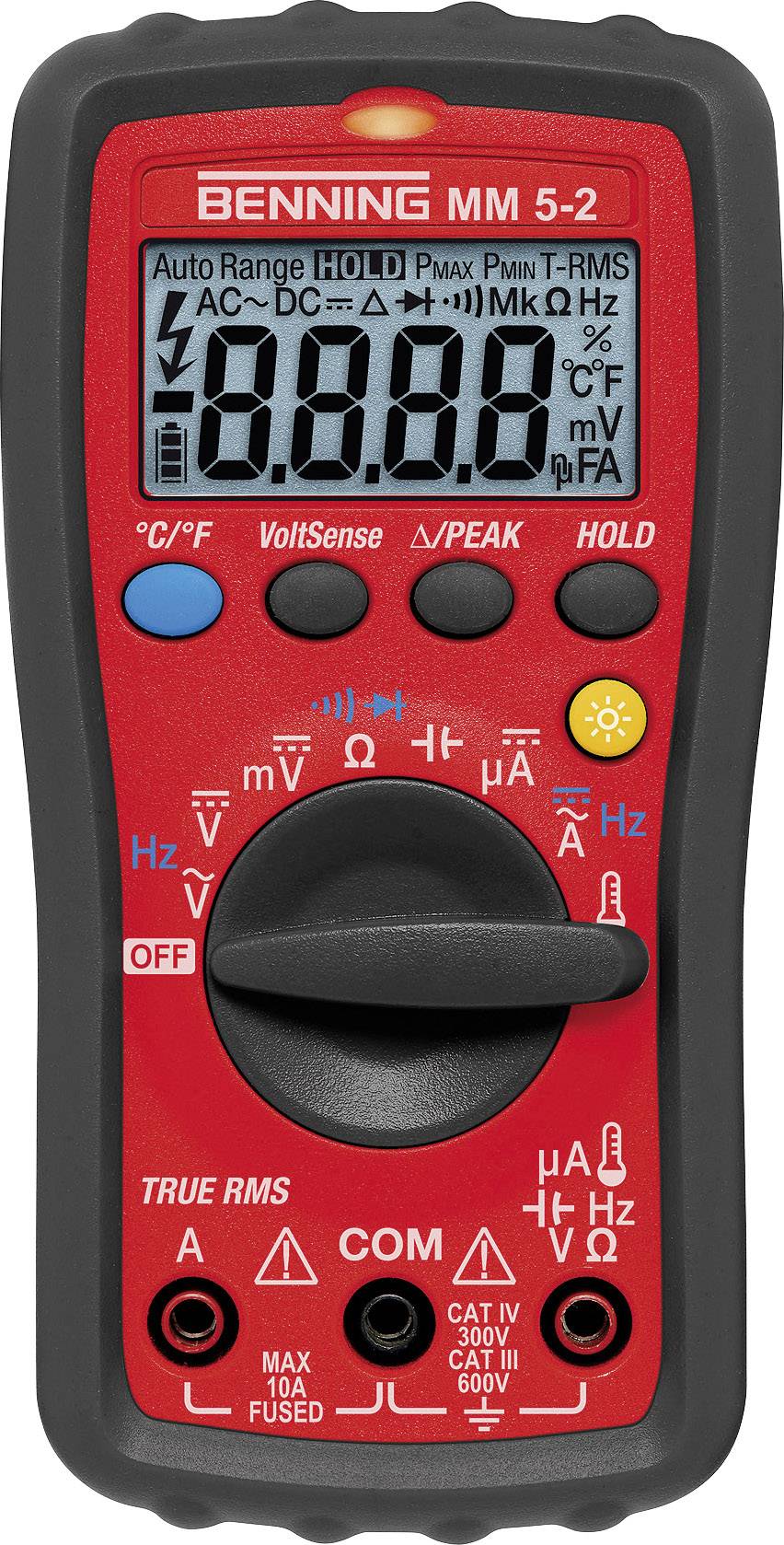 Benning MM 5-2 Multimetr cyfrowy torba CAT III 600 V, CAT IV 300 V Wyświetlane liczby: 6000 - obrazek 1