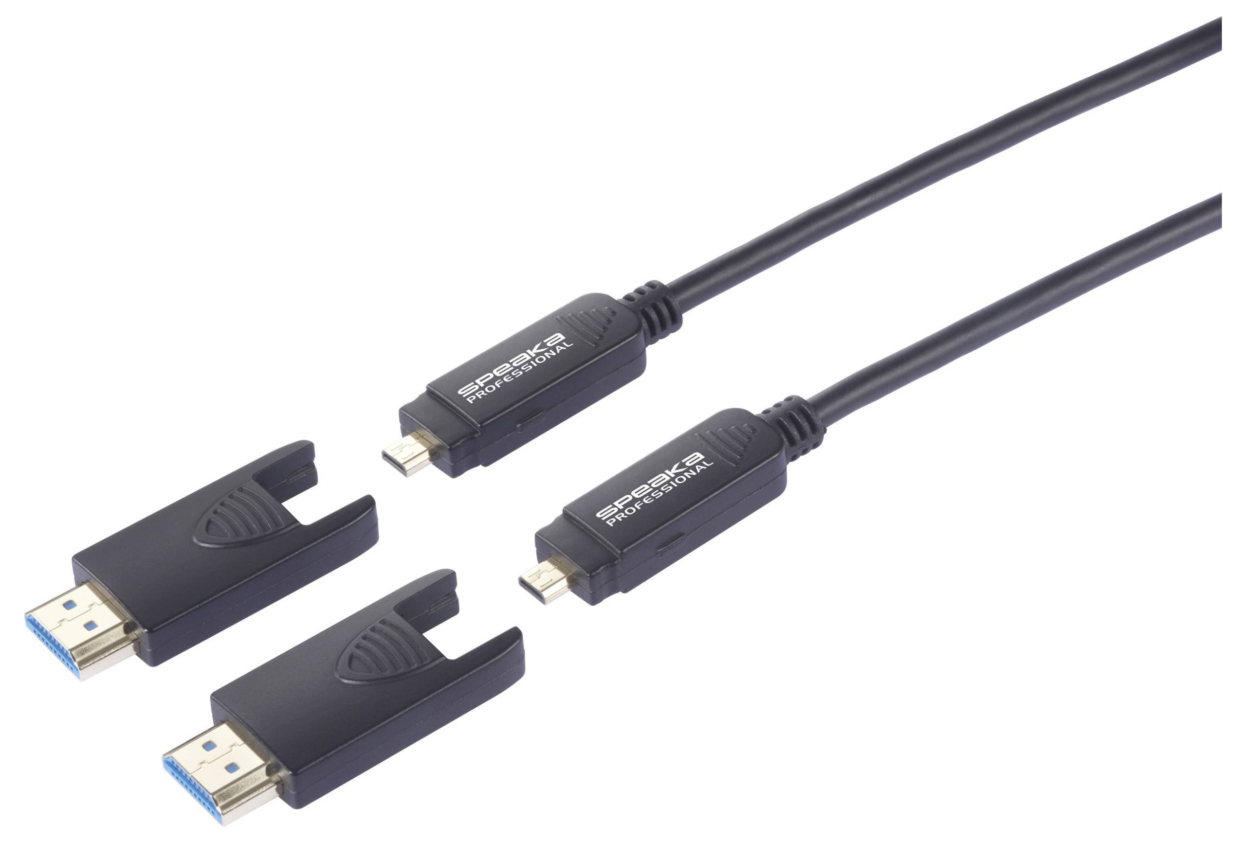 Kabel HDMI HDMI 2.1 SpeaKa Professional Micro HDMI D to HDMI-A Hybrid AOC with Detachable Connector SP-13597804, HDMI-a - obrazek 1