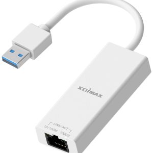 Adapter sieciowy EDIMAX EU-4306 V2 1 GBit/s USB 3.2 Gen 1 Adapter sieciowy EDIMAX EU-4306 V2 1 GBit/s USB 3.2 Gen 1