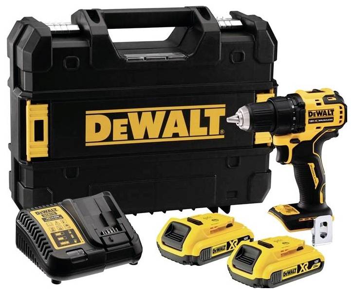 Wiertarko-wkrętarka akumulatorowa DEWALT DCD708D2T DCD708D2T-QW 18 V 2000 mAh - obrazek 1