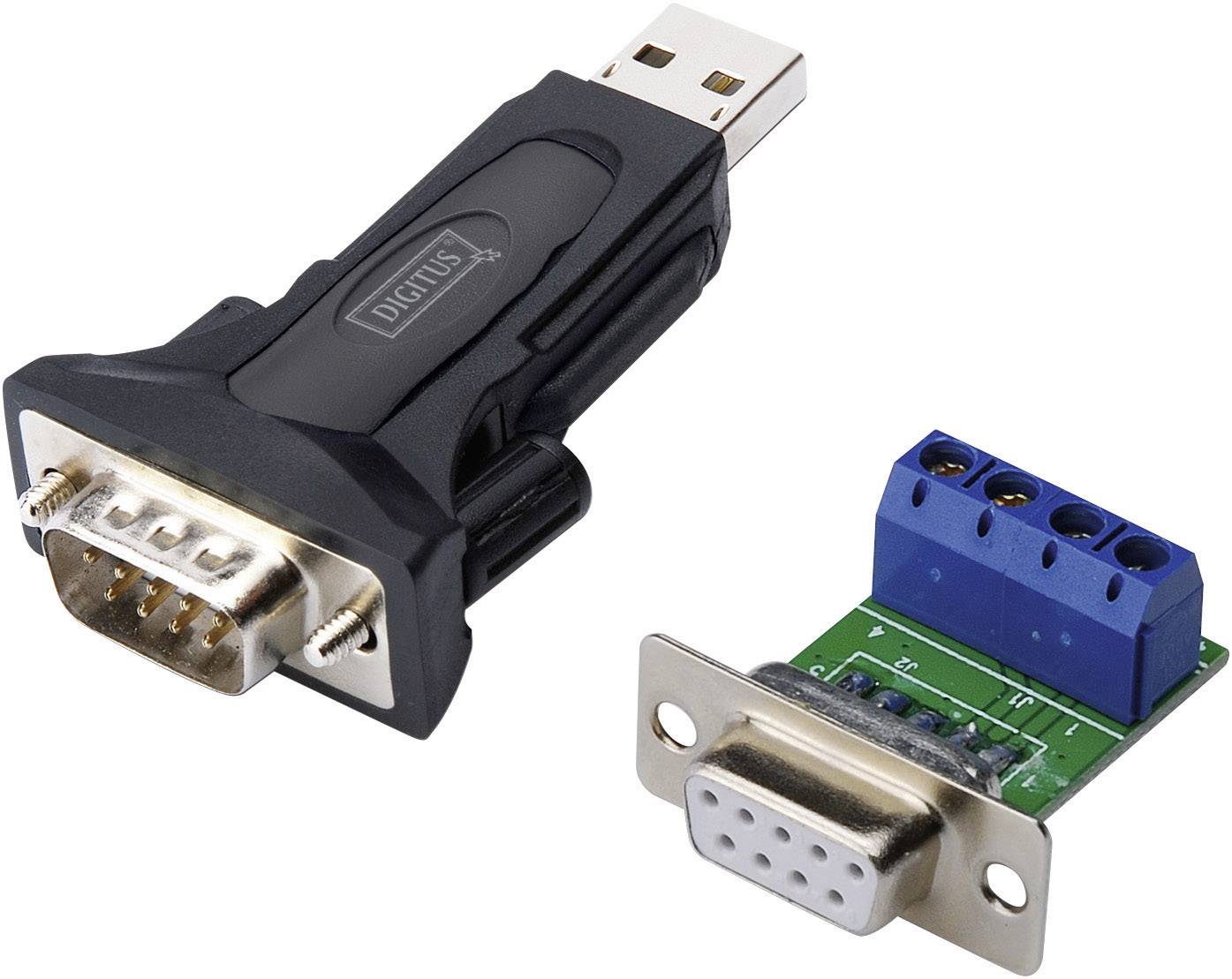 Digitus USB 2.0, podłączenie szeregowe adapter [1x złącze męskie USB-A 2.0 - 1x złącze męskie RS485] DA-70157 0.80 m - obrazek 1