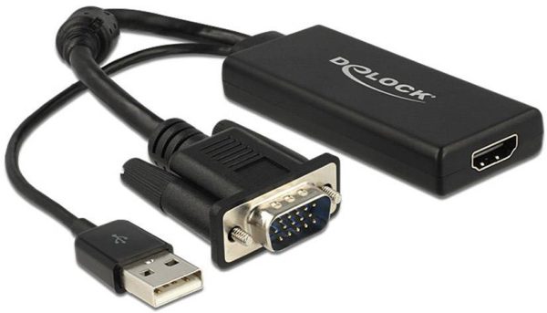 adapter VGA, HDMI Delock 62668 62668, 25.00 cm