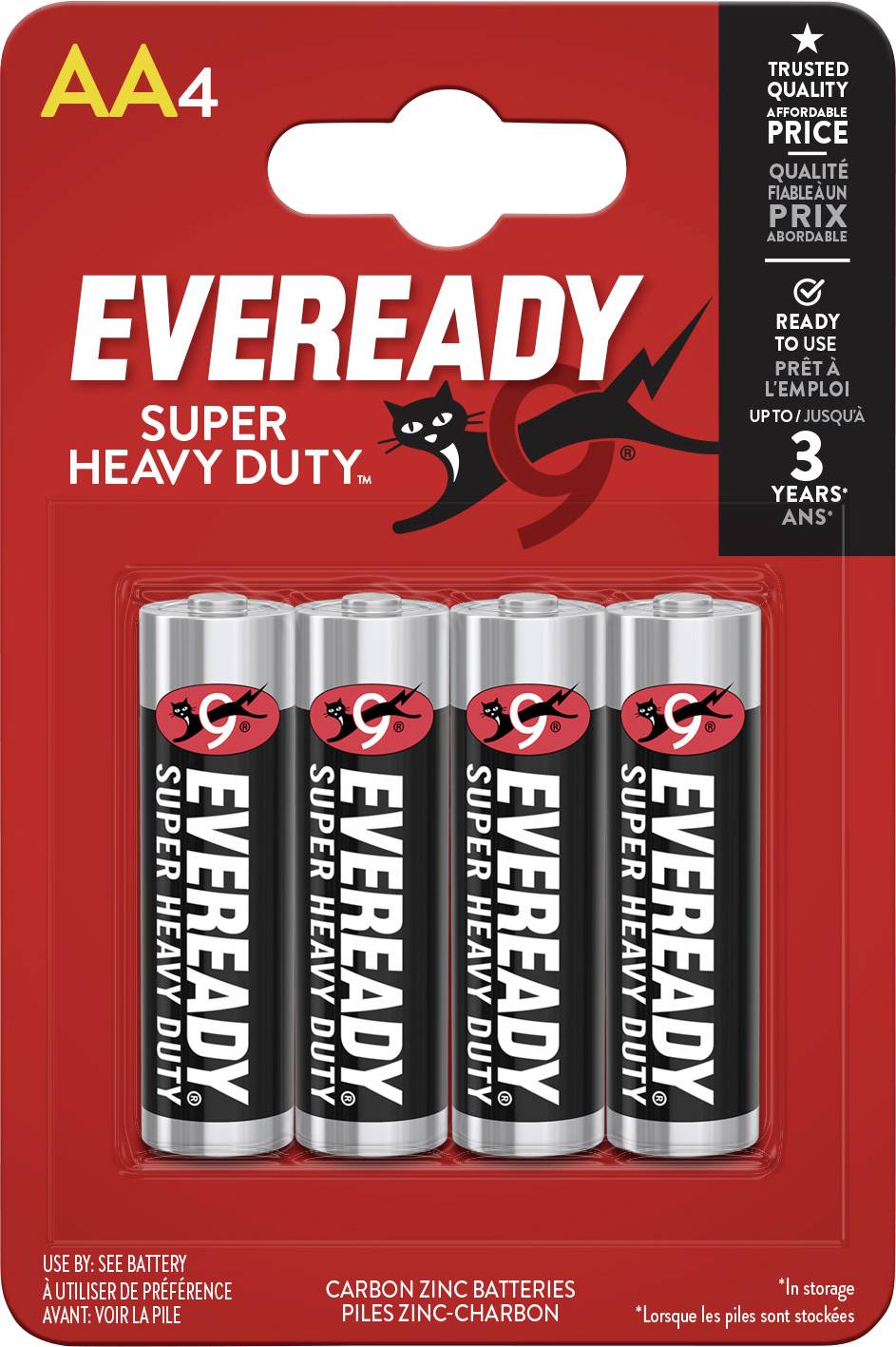 Baterie AA Eveready SHD E7638900083590, 1.5 V, cynkowo-węglowe, 4 szt. - obrazek 1
