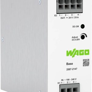 WAGO 2587-2147 Zasilacz na szynę DIN 24 V/DC 20 A 480 W Ilość wyjść:1 x Opis 1 szt. WAGO 2587-2147 Zasilacz na szynę DIN 24 V/DC 20 A 480 W Ilość wyjść:1 x Opis 1 szt.