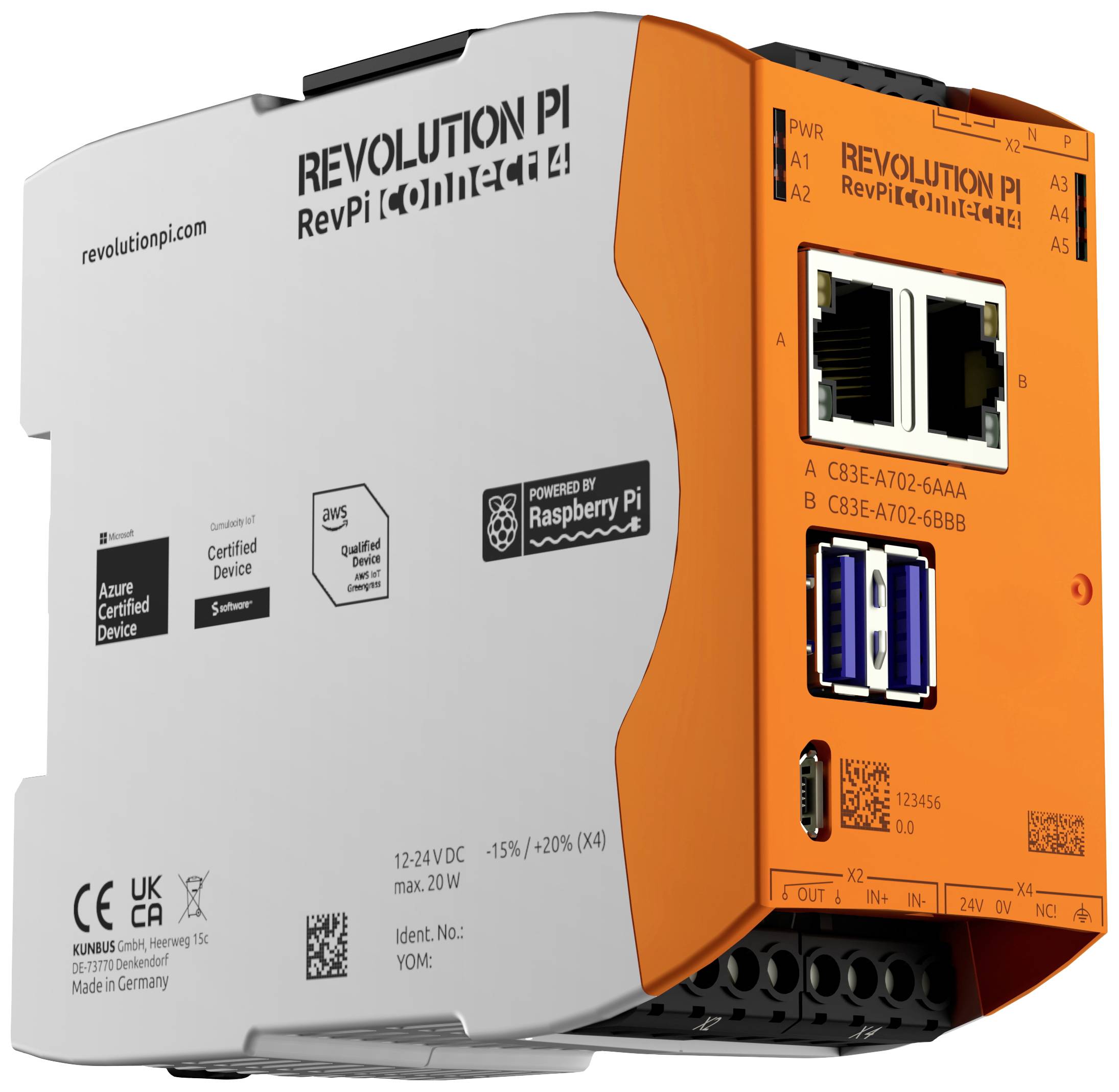 Moduł rozszerzeń PLC Revolution Pi by Kunbus RevolutionPi Connect 4 PR100376 - obrazek 1