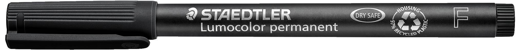 Marker permanentny Staedtler Lumocolor permanent F DRY SAFE - obrazek 1