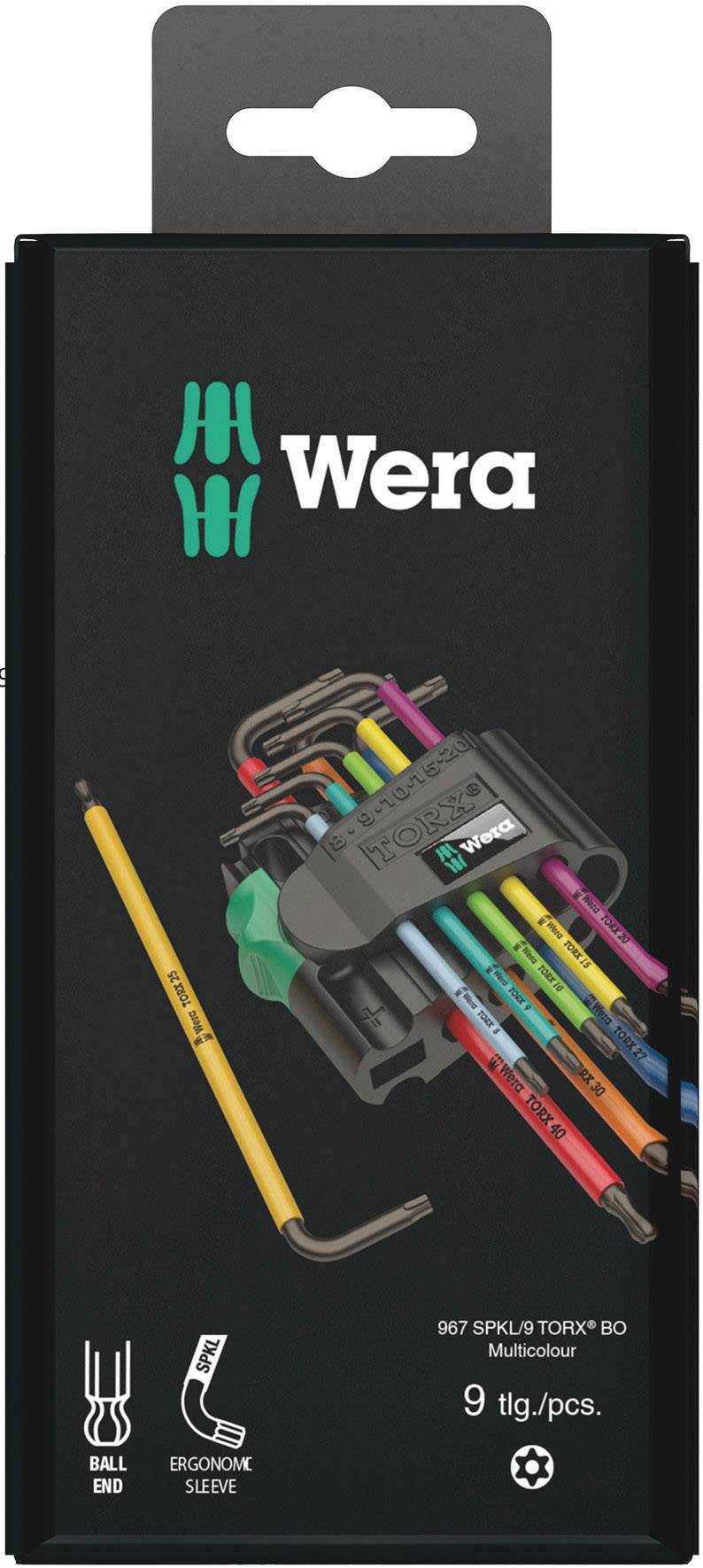 Wera 967/9 Zestaw kluczy trzpieniowych T 8, T 9, T 10, T 15, T 20, T 25, T 27, T 30, T 40 9 szt. - obrazek 1