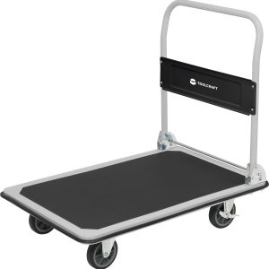 TOOLCRAFT Wózek ręczny składany, z hamulcami stal, PP, termoplastyczny poliuretan Maksymalne obciążenie: 150 kg TOOLCRAFT Wózek ręczny składany, z hamulcami stal, PP, termoplastyczny poliuretan Maksymalne obciążenie: 150 kg