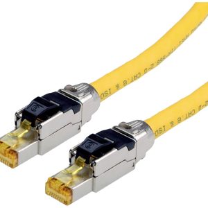 kabel LAN Roline 21.15.1853, 1 szt., RJ45, CAT 8.1, S/FTP, 3.00 m, żółty kabel LAN Roline 21.15.1853, 1 szt., RJ45, CAT 8.1, S/FTP, 3.00 m, żółty
