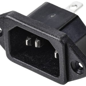 TRU COMPONENTS TC-10088412 Złącze męskie IEC C14 złącze męskie z kołnierzem Łączna ilość styków: 3 10 A czarny 1 szt. TRU COMPONENTS TC-10088412 Złącze męskie IEC C14 złącze męskie z kołnierzem Łączna ilość styków: 3 10 A czarny 1 szt.