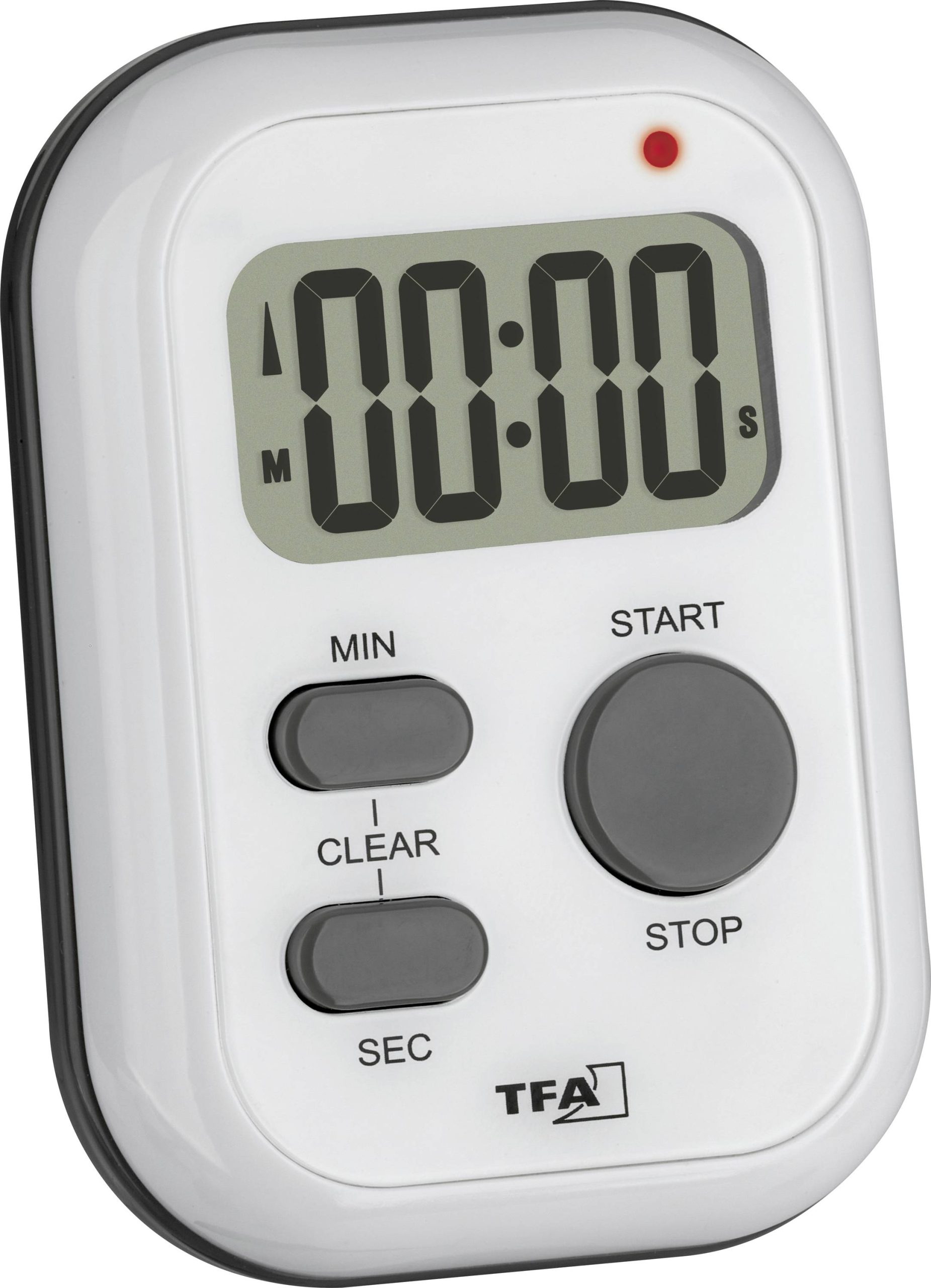 Timer TFA Dostmann TFA - Timer Weiß digital cyfrowy biały - obrazek 1