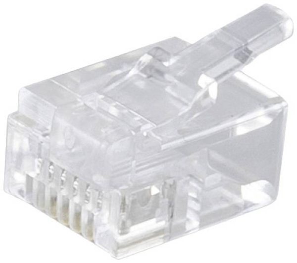 Shiverpeaks złącze męskie proste RJ12 Shiverpeaks BS72050-DEC-10 złącze męskie proste Ilość pinów 6P6C przeźroczysty 10