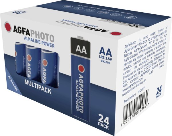 Baterie AA AgfaPhoto Power LR6 110-819969, 1.5 V, alkaliczno-manganowe, 24 szt.