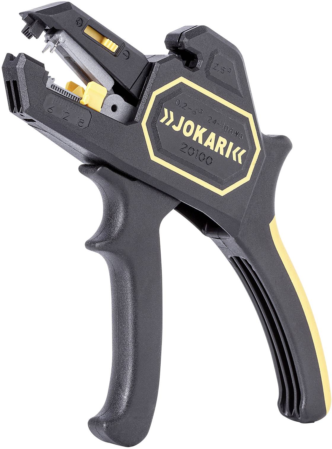 Jokari Secura T20100 Ściągacz izolacji 0.2 do 6 mm² 10 do 24 18 mm (max) Kompatybilność z markami JOKARI - obrazek 1