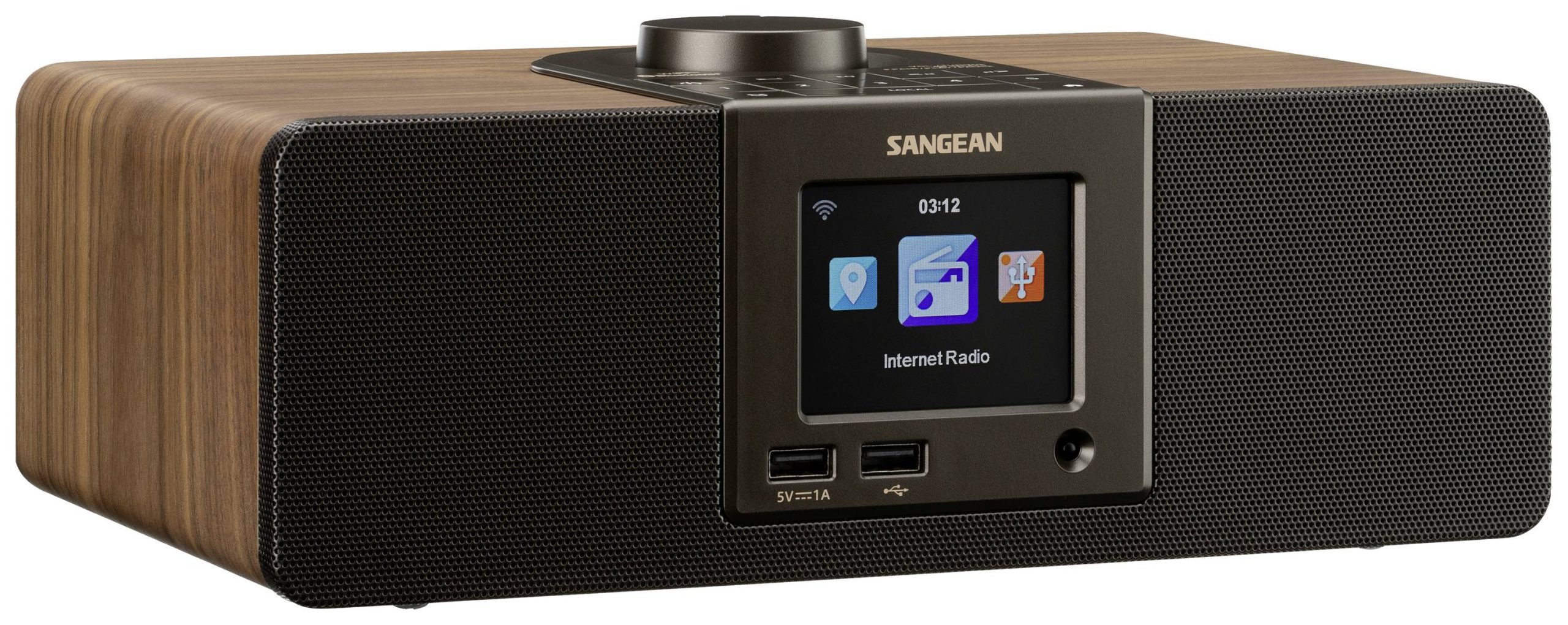 Radio internetowe Sangean WFR-32 Internet z pilotem czarny, drewno - obrazek 1