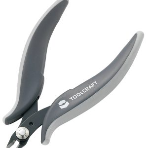 Szczypce boczne TOOLCRAFT 816745, 125 mm, 60 HRC, dla elektroników i mechaników Szczypce boczne TOOLCRAFT 816745, 125 mm, 60 HRC, dla elektroników i mechaników