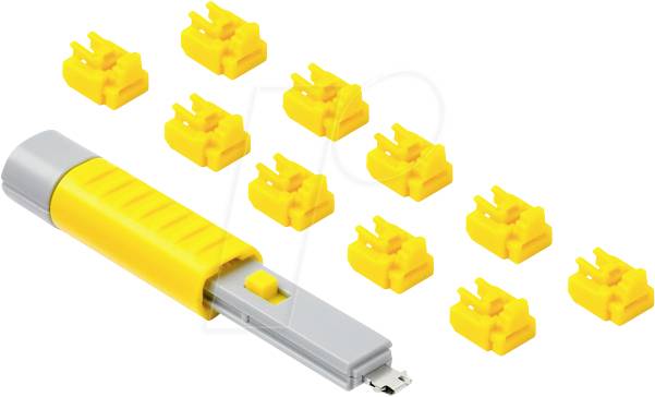 Smartkeeper Blokada portu RJ45 LAN NL03PKYL Zestaw 10-elementowy żółty zaw. 1 klucz NL03PKYL - obrazek 1