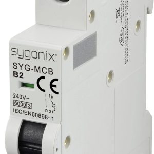 Wyłącznik automatyczny Sygonix SYG-MCB 1P/B2/6KA SY-6437976, 1 styk, 240 V/AC, 2 A Wyłącznik automatyczny Sygonix SYG-MCB 1P/B2/6KA SY-6437976, 1 styk, 240 V/AC, 2 A
