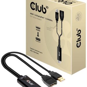 adapter HDMI, DisplayPort club3D Adapter HDMI 2.0 – DP 1.2 4K60Hz CAC-1331, 0 mm adapter HDMI, DisplayPort club3D Adapter HDMI 2.0 – DP 1.2 4K60Hz CAC-1331, 0 mm
