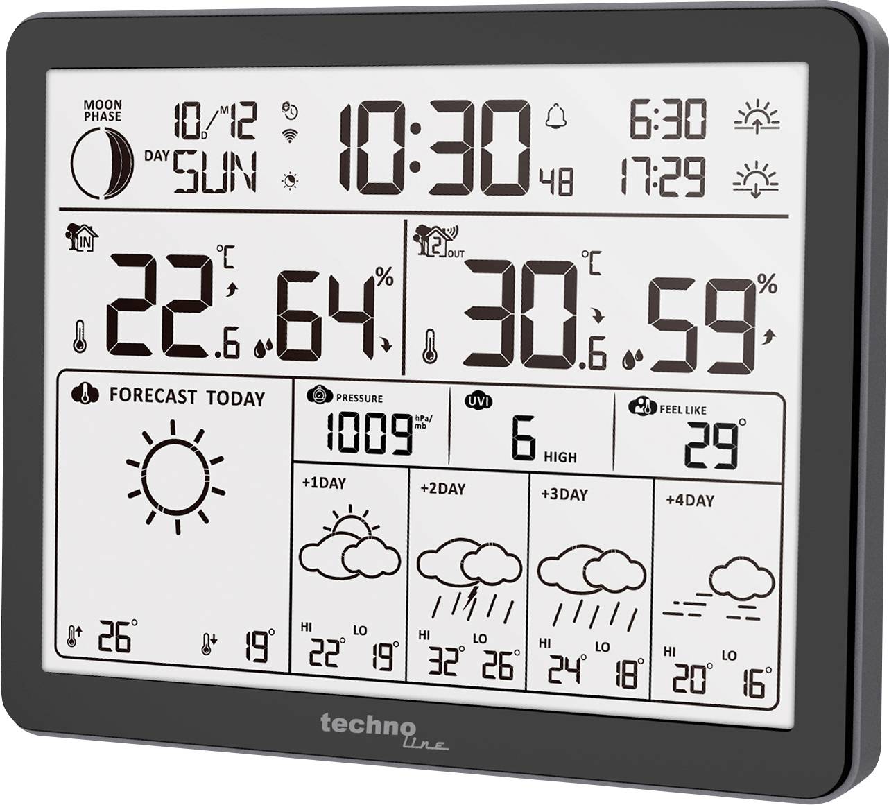 Stacja pogodowa Wi-Fi Techno Line WD3000 WD3000 Wetterstation - obrazek 1
