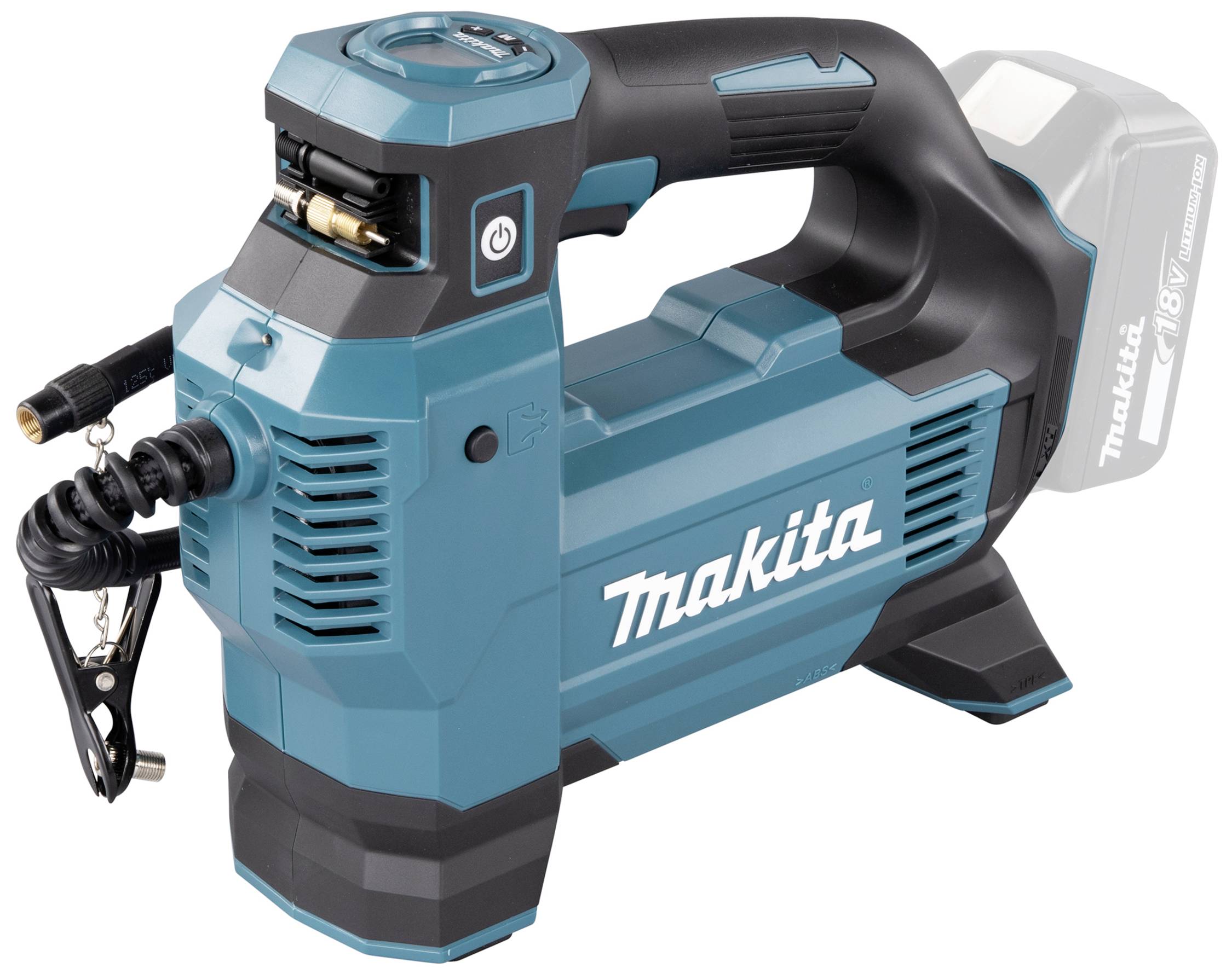 Makita DMP181Z Kompresor Akku-Kompressor DMP181Z 18V solo o. Akku o. LG, 11,1bar, 22l/min 2,1kg 11.1 bar - obrazek 1