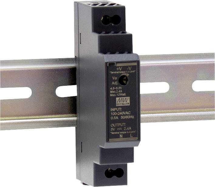 MEAN WELL HDR-15-12 Zasilacz na szynę DIN 12 V/DC 1.25 A 15 W Ilość wyjść:1 x Opis 1 szt. - obrazek 1