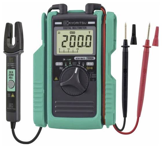 Kyoritsu KEW Mate 2000 A Multimetr, Miernik cęgowy cyfrowy CAT III 300 V, CAT II 600 V Wyświetlane liczby: 3400 - obrazek 1