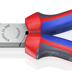 Knipex 26 12 200 do warsztatu Szczypce płaskie, okrągłe proste stal elektrotechniczna wanadowa 200 mm Knipex 26 12 200 do warsztatu Szczypce płaskie, okrągłe proste stal elektrotechniczna wanadowa 200 mm