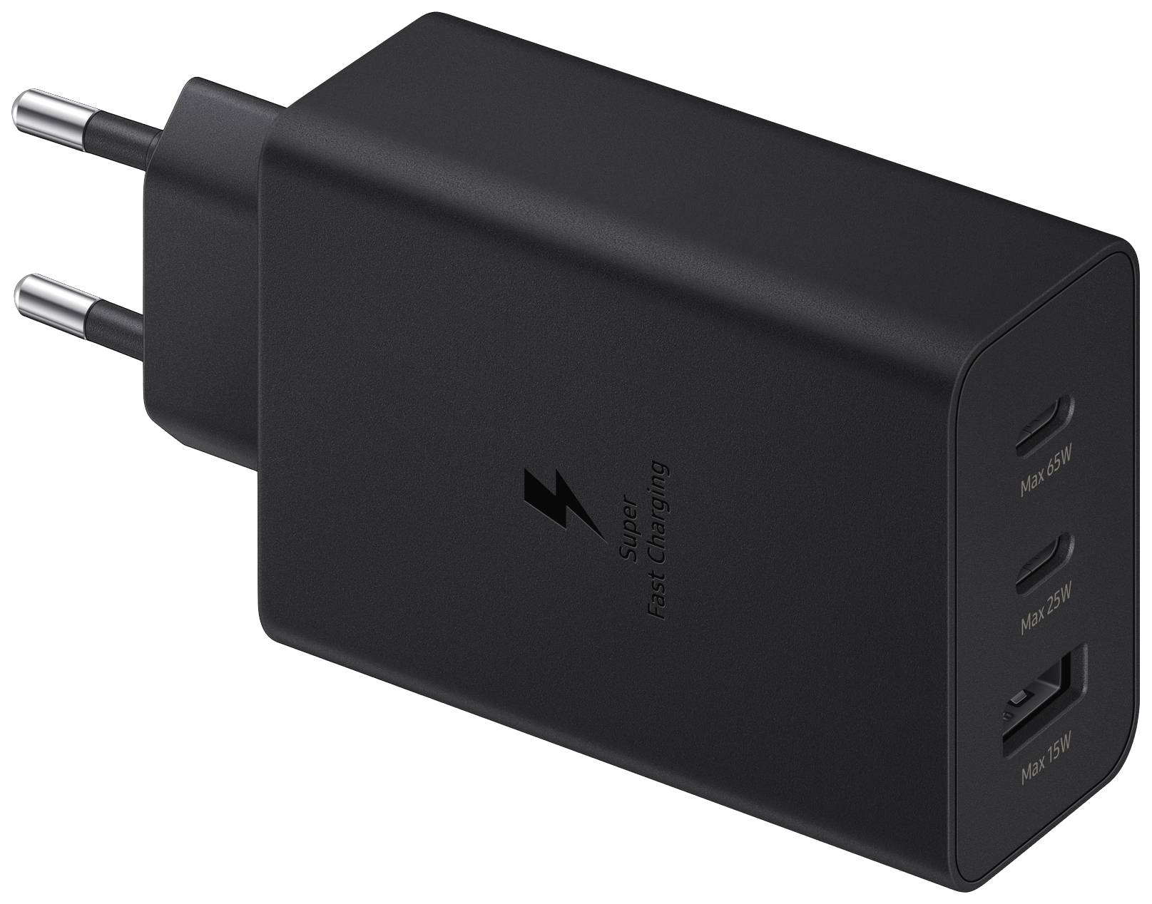 Samsung EP-T6530N Ładowarka USB 65 W 1x USB-A, 2x USB-C® Power Delivery czarny bez kabla - obrazek 1