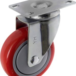 TOOLCRAFT TO-5137953 Kółko obrotowe PU 100 mm z płytką montażową Maksymalne obciążenie: 125 kg TOOLCRAFT TO-5137953 Kółko obrotowe PU 100 mm z płytką montażową Maksymalne obciążenie: 125 kg