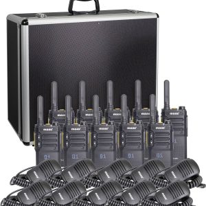 MAAS Elektronik Team-Set PT-375 KEP-360-K 150114 Radiotelefon PMR Zestaw 10-elementowy MAAS Elektronik Team-Set PT-375 KEP-360-K 150114 Radiotelefon PMR Zestaw 10-elementowy