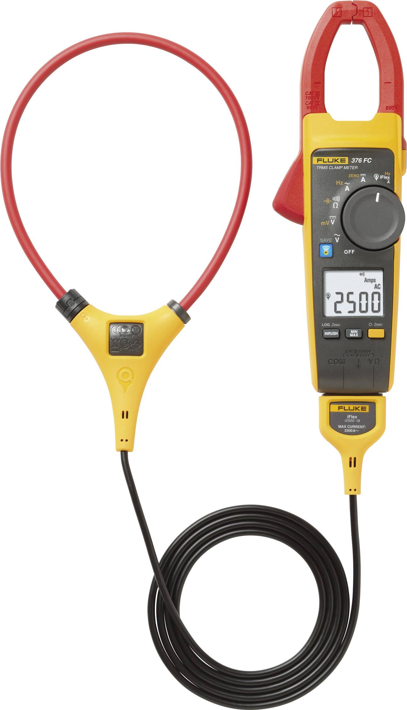 Miernik cęgowy Fluke 376 FC z sondą z iFlex™, CAT III 1000 V, CAT IV 600 V, 0.1 mV - 1000 V, 0.1 - 1000 A - obrazek 1